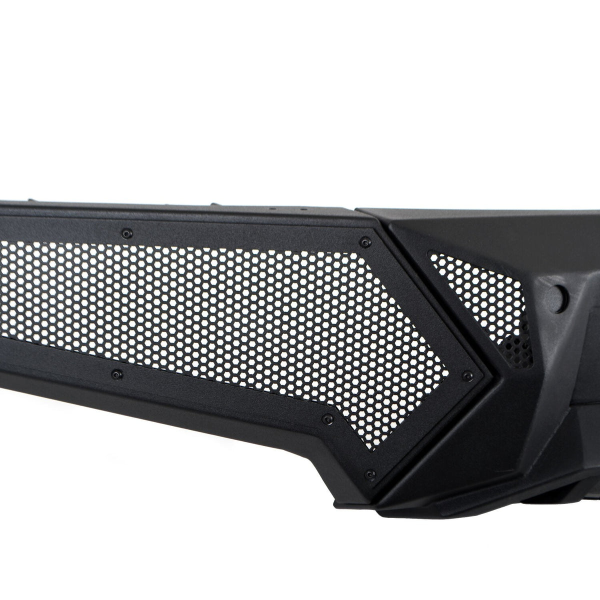 Element Front Bumper with Power Actuated Hide Away Light Bar Mount Textured Black 2019-2024 Ram 1500 Go Rhino