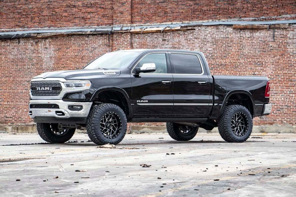 5 Inch RAM Suspension Lift Kit w/V2 Shocks 19-23 RAM 1500 4WD Air Ride/22XL Wheels Rough Country