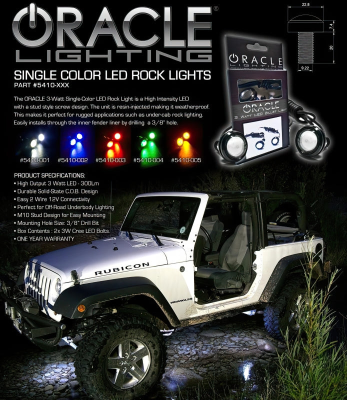 Oracle 3W Universal Cree LED Billet Light - Blue