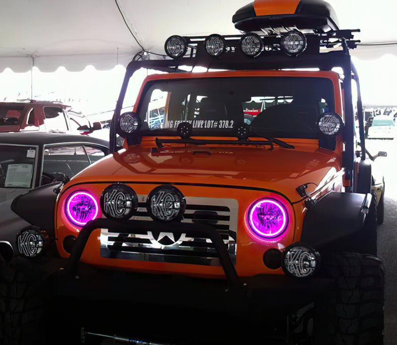 Oracle Jeep Wrangler 07-17 Halo Kit - ColorSHIFT w/ 2.0 Controller