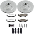 Power Stop 97-00 Ford Expedition Front Z36 Coated Truck & Tow Brake Kit