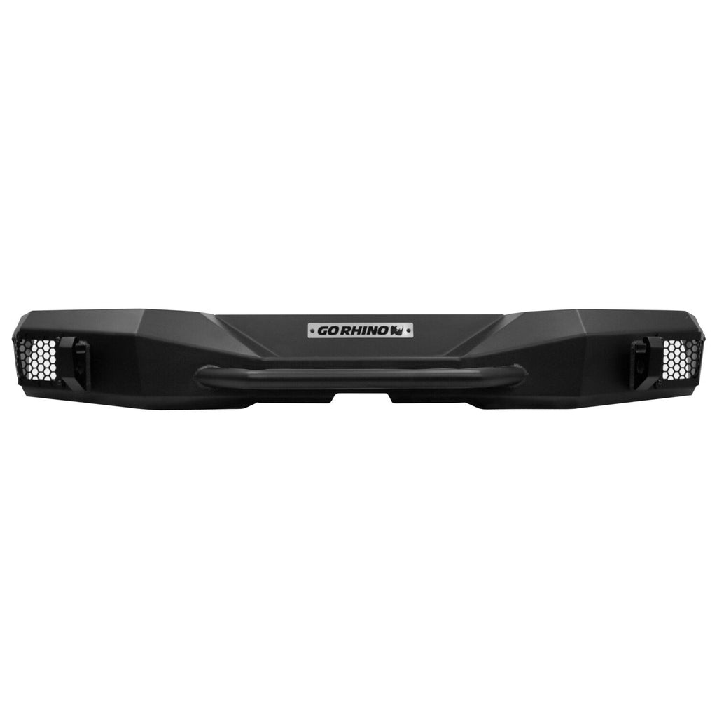 Rockline Rear Stubby Bumper Textured Black For 2007-2018 Jeep Wrangler JK Go Rhino
