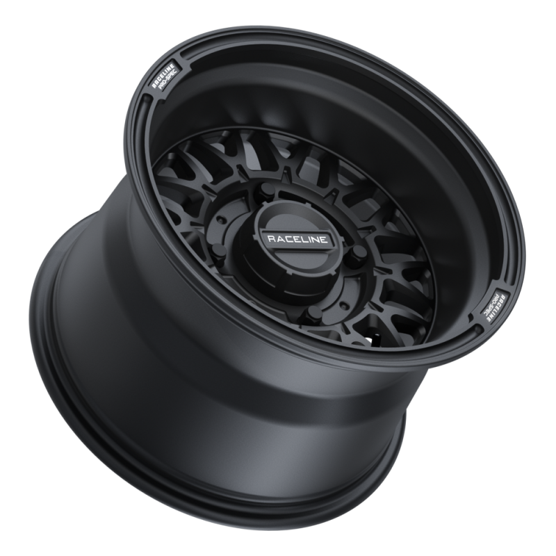 Raceline A13B Omega 15x10in/4x137 BP / 0mm Offset /110.18mm Bore - Satin Black Wheel