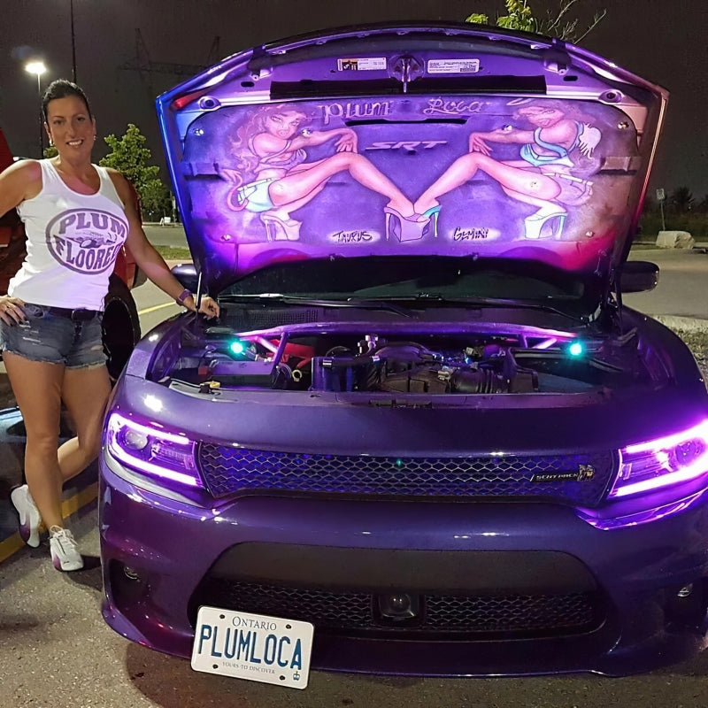 Oracle 15-21 Dodge Charger RGB+W DRL Headlight DRL Upgrade Kit - ColorSHIFT