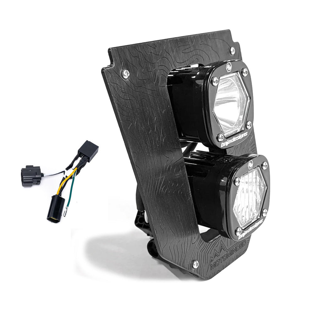 Husqvarna Dual S1 Gemini (D/C) LED Headlight Kit w/ Hi-Low Harness 2024-Up Husqvarna FE-S Baja Designs