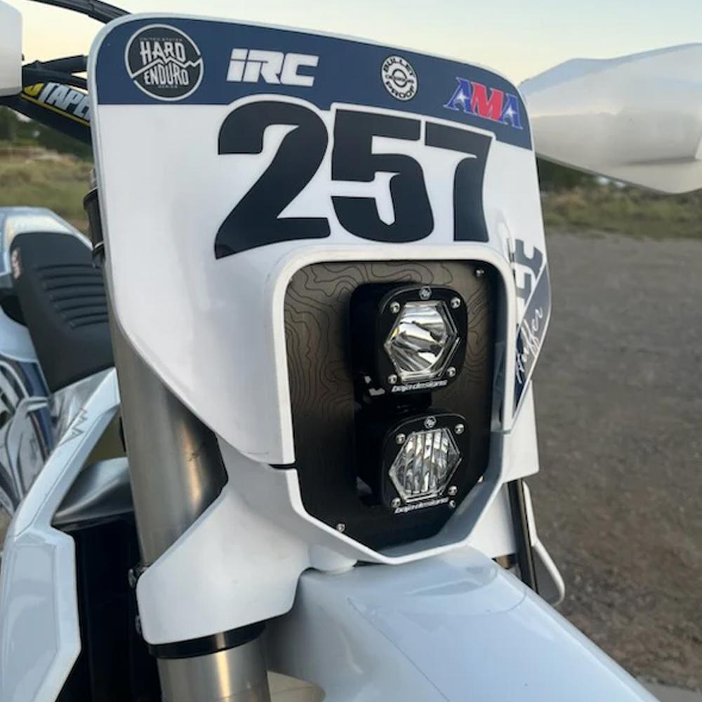 Husqvarna Dual S1 Gemini (D/C) LED Headlight Kit w/ Hi-Low Harness 2024-Up Husqvarna FE-S Baja Designs