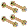 RockJock Greaseable Bolt w/ Hardware 9/16in Thread x 4in Long (4-pack)