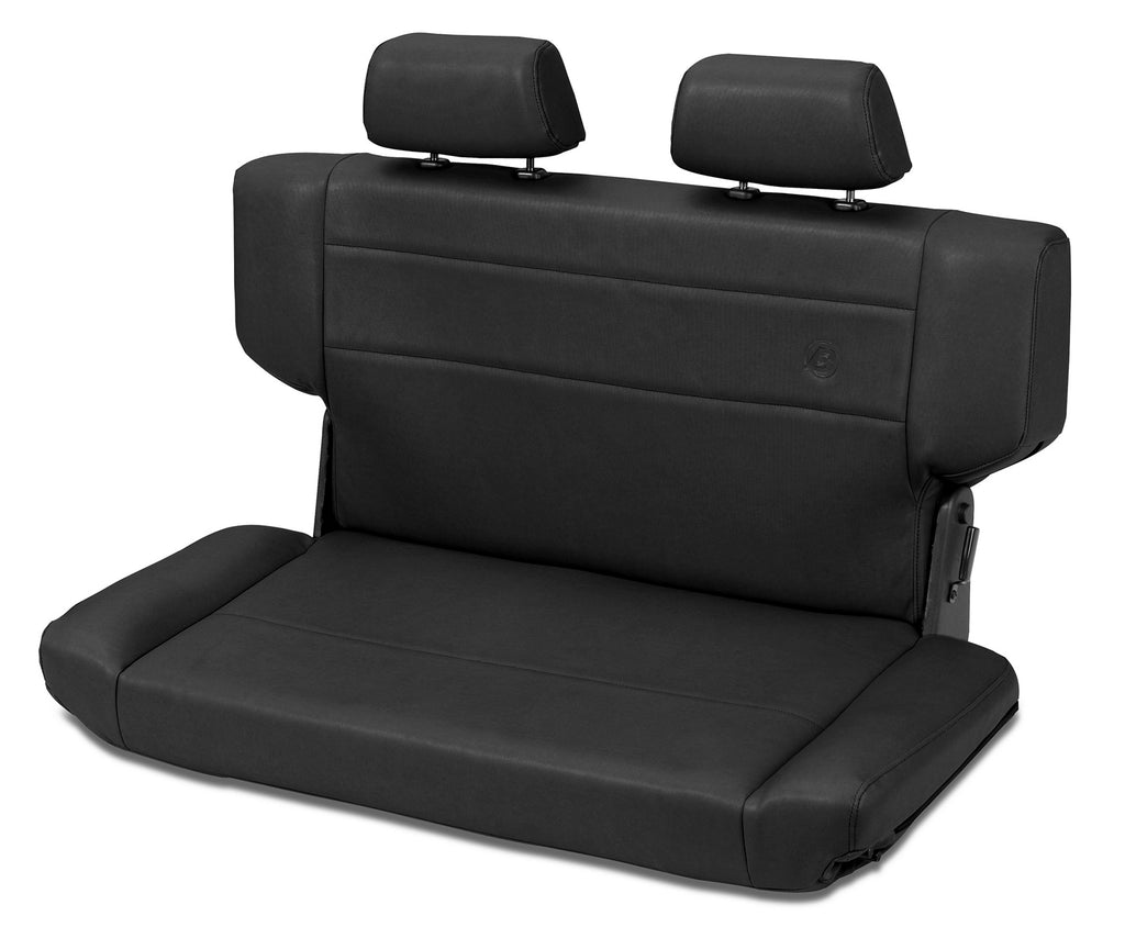 Jeep Rear Bench Seat Trailmax II Fold-N-Tumble Seat For Jeep 1997-2006 Wrangler TJ All Vinyl Bestop
