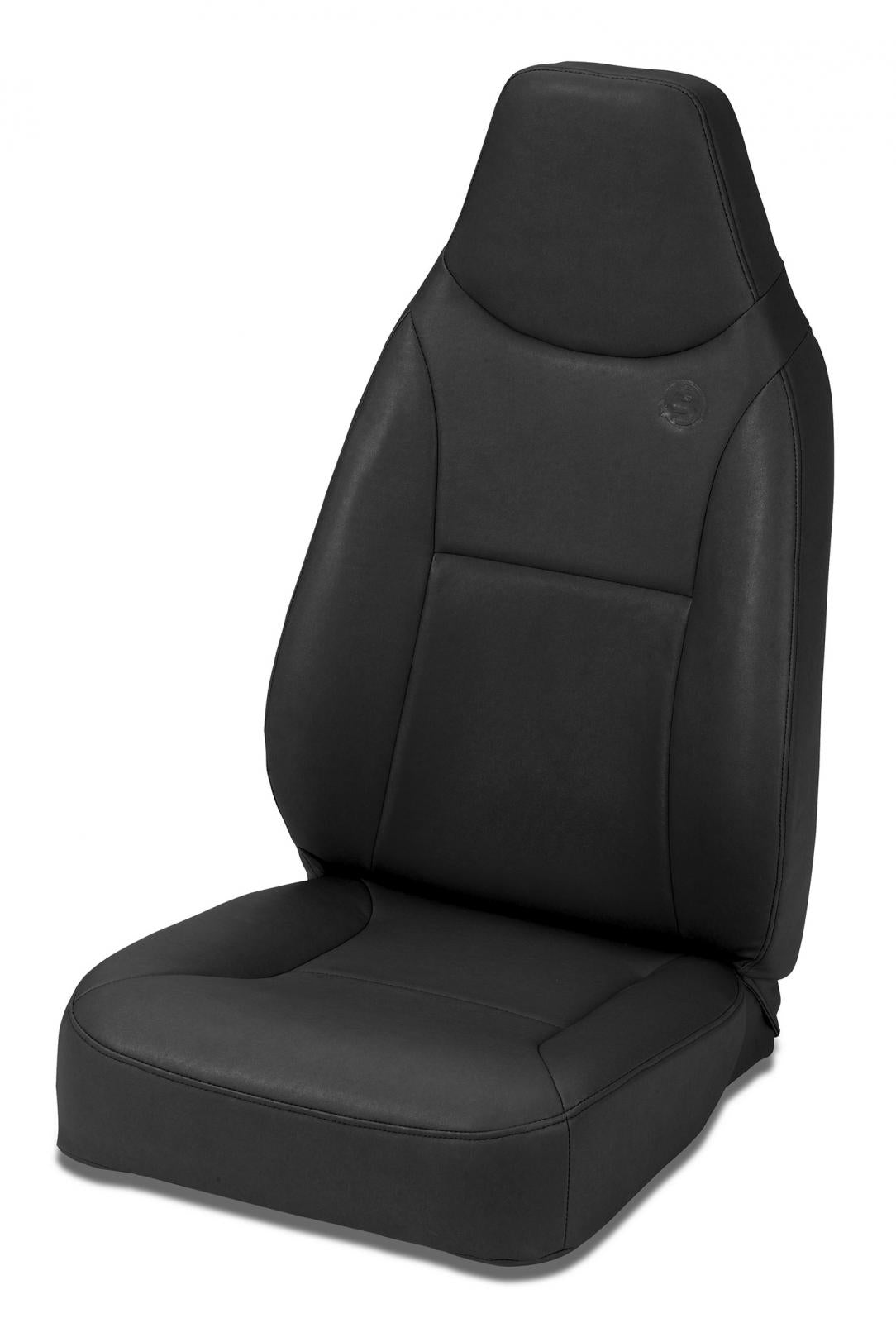 Trailmax II Standard Front High Back Fixed Bucket Seat For Jeep 1976-1986 CJ7 All Vinyl Bestop