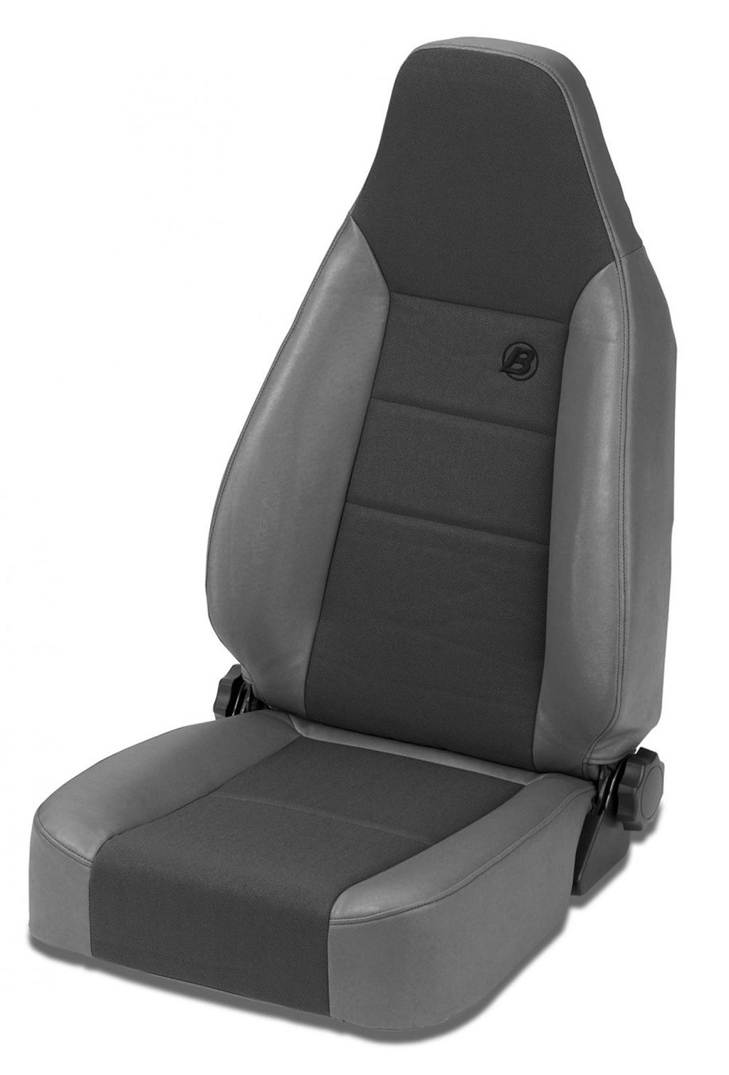 Trailmax II Sport Front High Back Bucket Seat For Jeep 1976-1986 CJ7 Center Fabric Insert Bestop