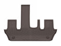 WeatherTech 2025 Nissan Armada/Infiniti QX80 2nd Row Bucket w/Mini Console Rear FloorLiner - Cocoa