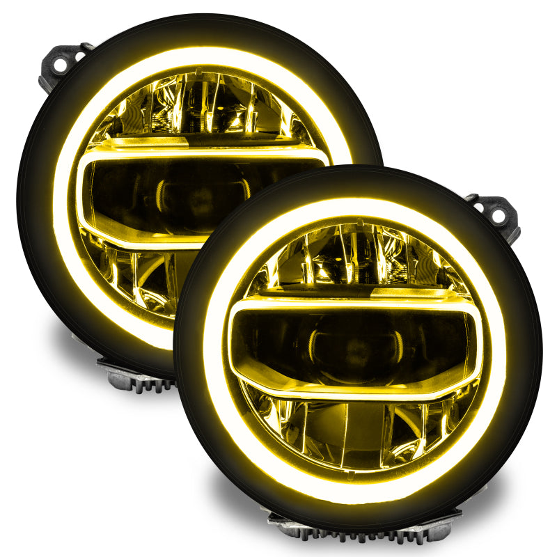 Oracle Jeep Wrangler JL/JT RGB+W Headlight DRL Kit - ColorSHIFT w/ Simple Controller