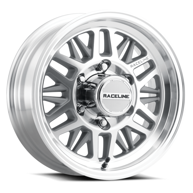 Raceline 451MC Ryno TR Trailer 15x6in / 6X5.5 BP / 0mm Offset / 4.25mm Bore - Machined CC