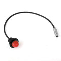 Rugged Radios Hole Mount Push to Talk Cable (PTT) with 12 Straight Cord for Intercoms