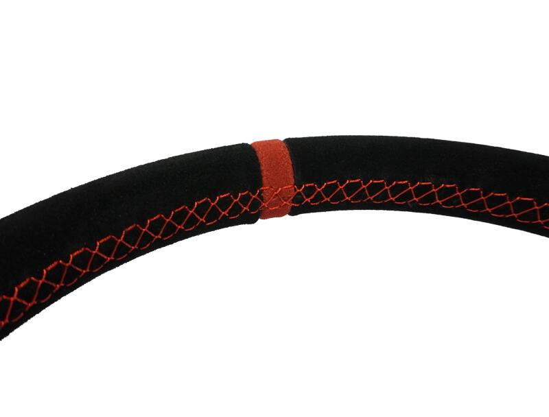 PRP Flat Suede Steering Wheel - Red