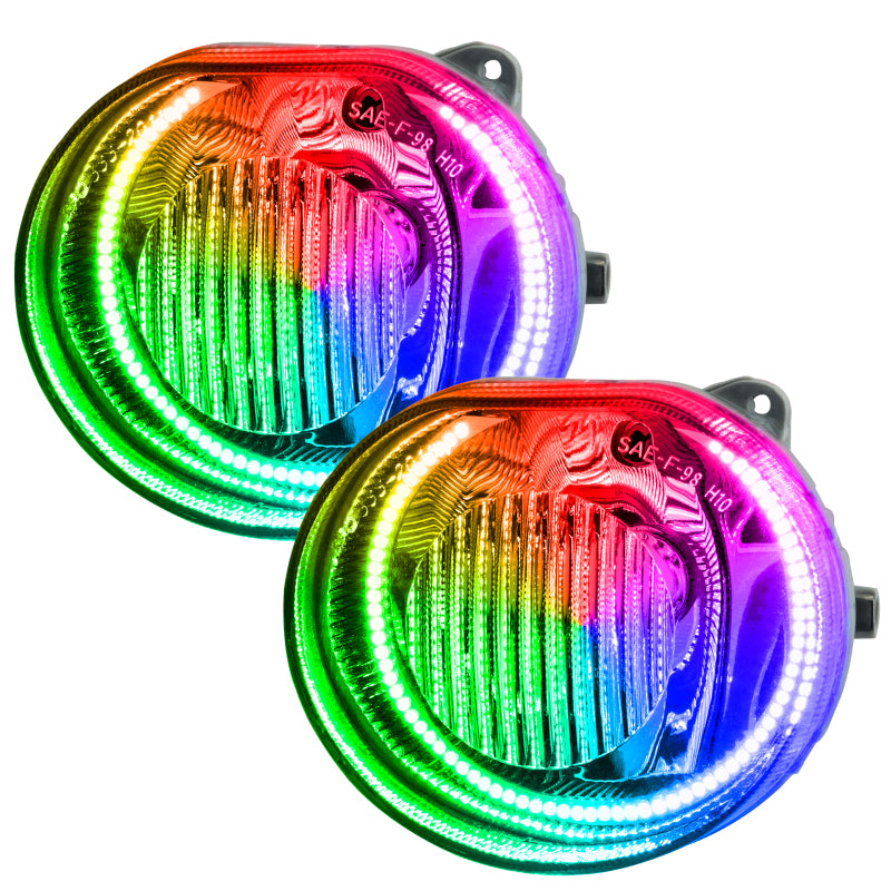 Oracle Jeep Liberty 02-04 LED Fog Light Halo Kit - ColorSHIFT