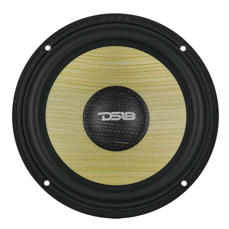 DS18 Dlx Qlty 6.5in+3.5in+2.2in 3-Way 180 Watt RMS 4 ohm Ylw Straw + Composite Foam Cone Neodymium