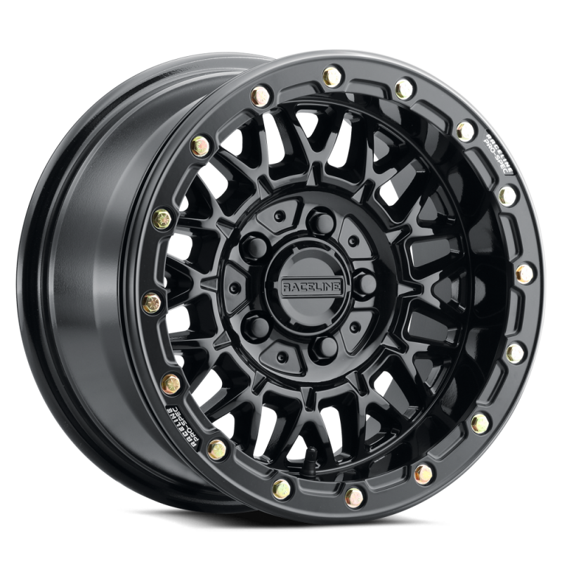 Raceline A15 Omega 15x10in / 4x137 BP / 10mm Offset / 110.18mm Bore - Gloss Black