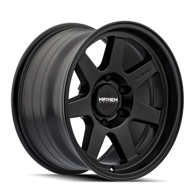 Mayhem 8307 Convoy 17x9 / 6x139.7 BP / -6mm Offset / 106mm Hub Satin Black Wheel