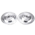 Power Stop 11-15 Ford Edge Rear Evolution Drilled & Slotted Rotors - Pair