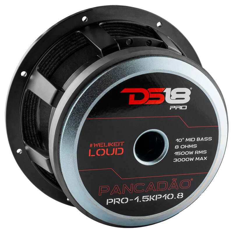 DS18 10in 1000 Watts RMS 8 ohm Mid-Bass Loudspeaker