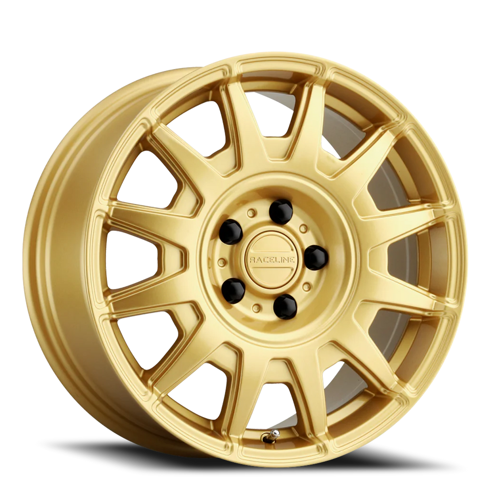 Aluminum Wheels 17x8 Aero 401GD Gold Multi Spoke 40 Offset 5 on 114.3 Bolt Pattern 72.62 Bore Raceline