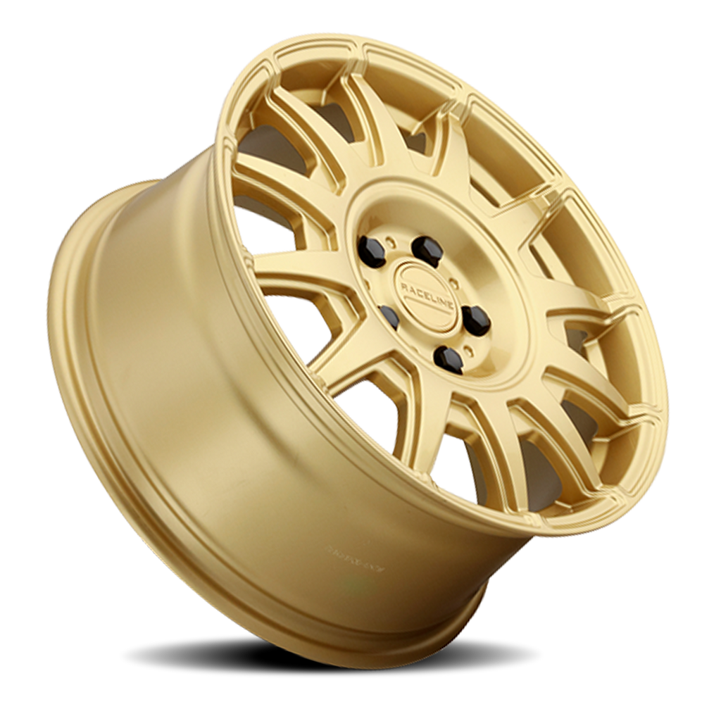 Aluminum Wheels 17x8 Aero 401GD Gold Multi Spoke 40 Offset 5 on 114.3 Bolt Pattern 72.62 Bore Raceline