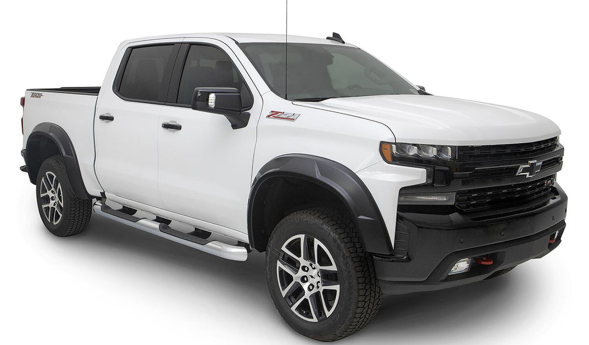 Drt Style Fender Flares Front And Rear For 2019-2021 Chevrolet Silverado 1500/2022 Chevrolet Silverado 1500 Ltd Bushwacker