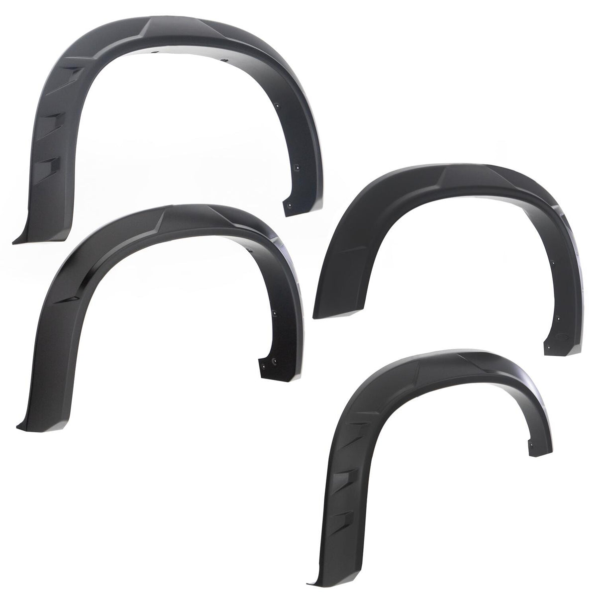 Drt Style Fender Flares Front And Rear For 2019-2021 Chevrolet Silverado 1500/2022 Chevrolet Silverado 1500 Ltd Bushwacker