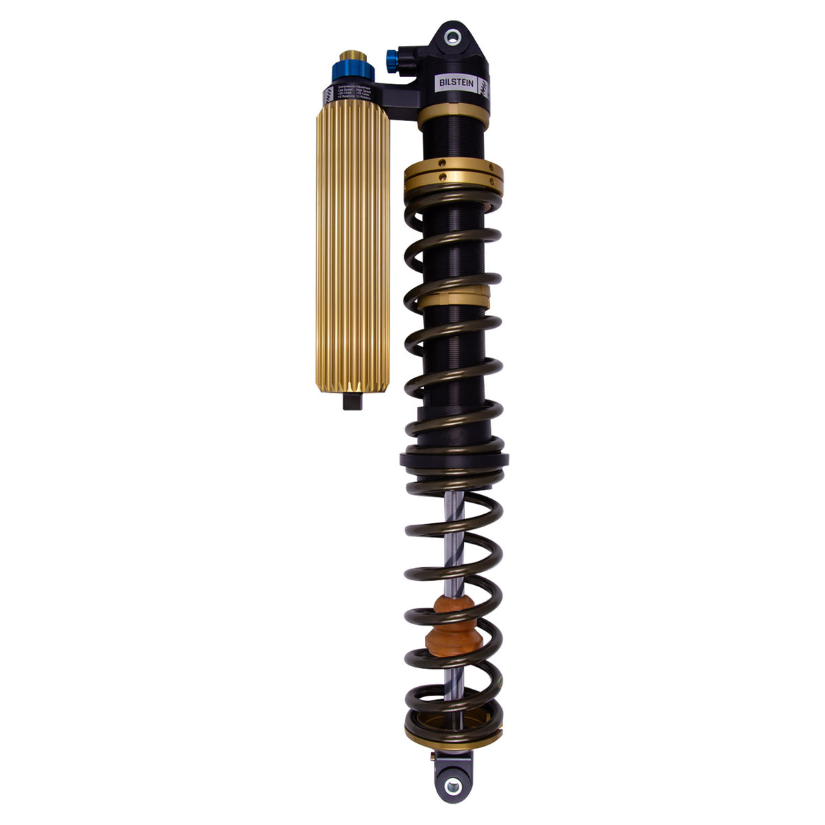 Suspension Shock Absorber and Coil Spring Assembly Monotube Front Right Can-Am Maverick X3 RS Turbo R Type III Hard Anodized Black Hawk Powersports Bilstein