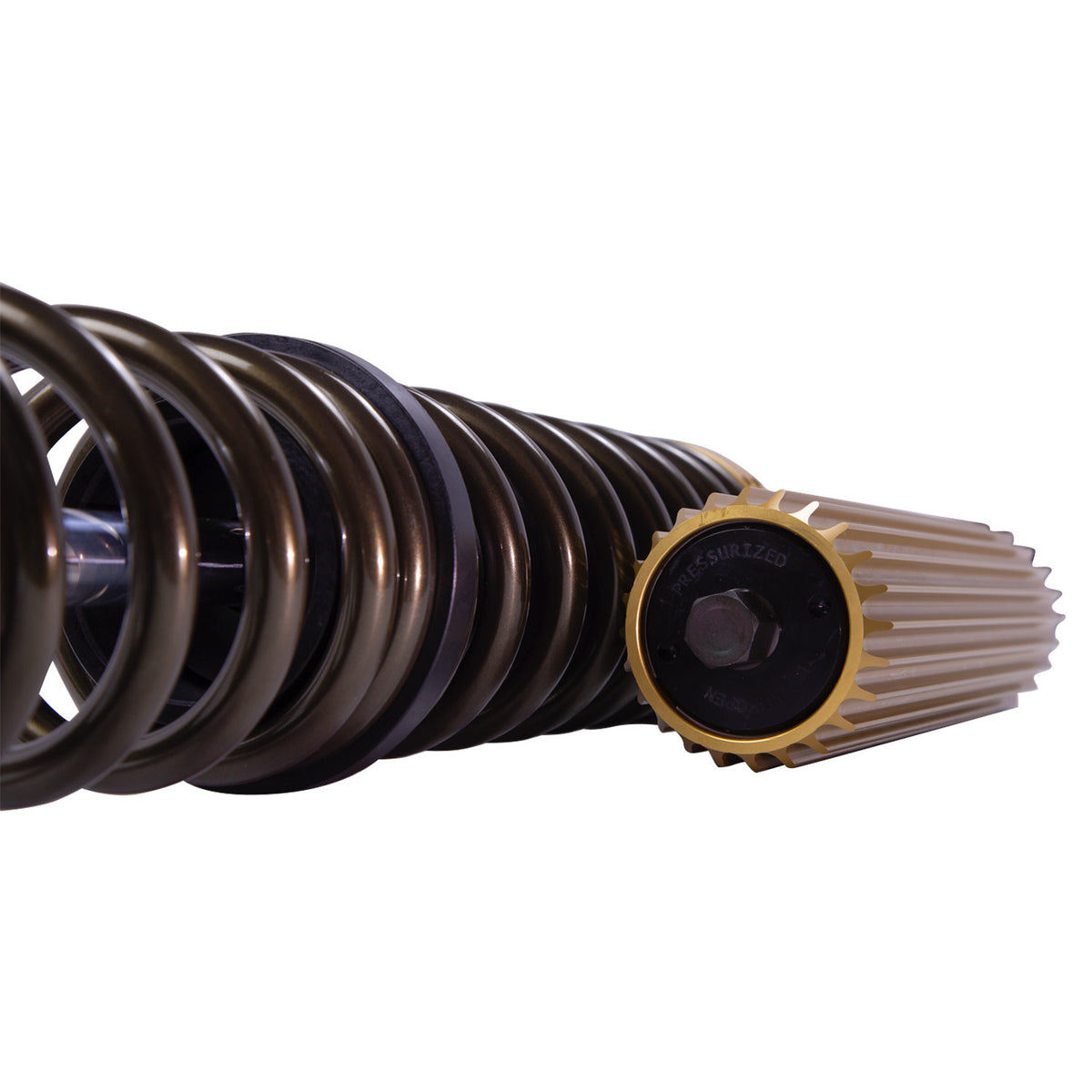 Suspension Shock Absorber and Coil Spring Assembly Monotube Front Right Can-Am Maverick X3 RS Turbo R Type III Hard Anodized Black Hawk Powersports Bilstein
