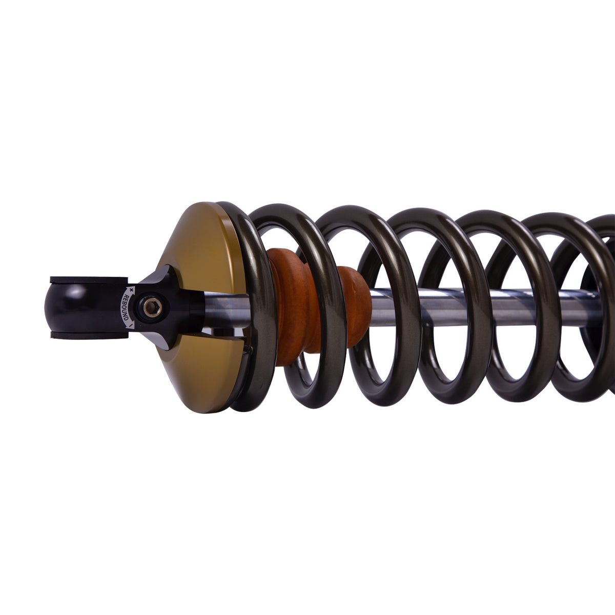 Suspension Shock Absorber and Coil Spring Assembly Monotube Front Left Can-Am Maverick X3 Type III Hard Anodized Black Hawk Powersports Bilstein