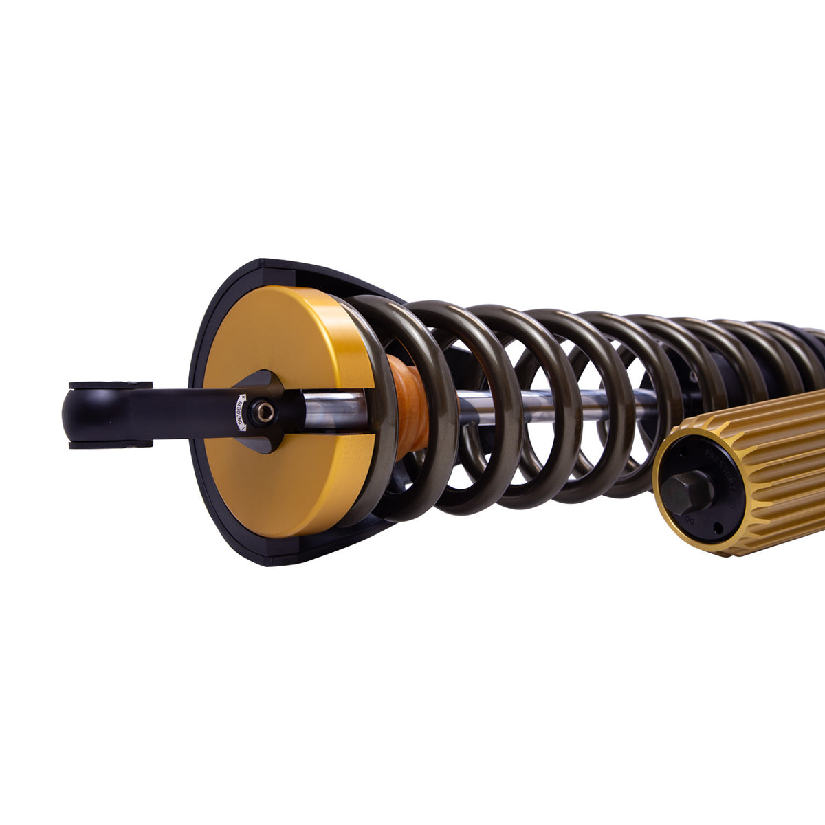 Suspension Shock Absorber and Coil Spring Assembly Monotube Rear Left Can-Am Maverick X3 Max RS Turbo R Type III Hard Anodized Black Hawk Powersports Bilstein