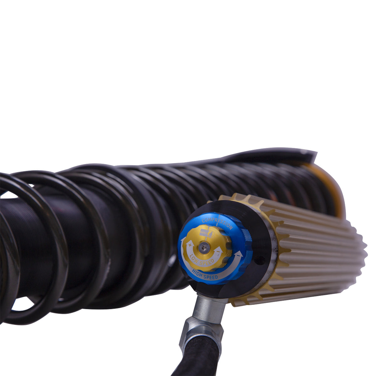 Suspension Shock Absorber and Coil Spring Assembly Monotube Rear Right Can-Am Maverick X3 Max RS Turbo R Type III Hard Anodized Black Hawk Powersports Bilstein