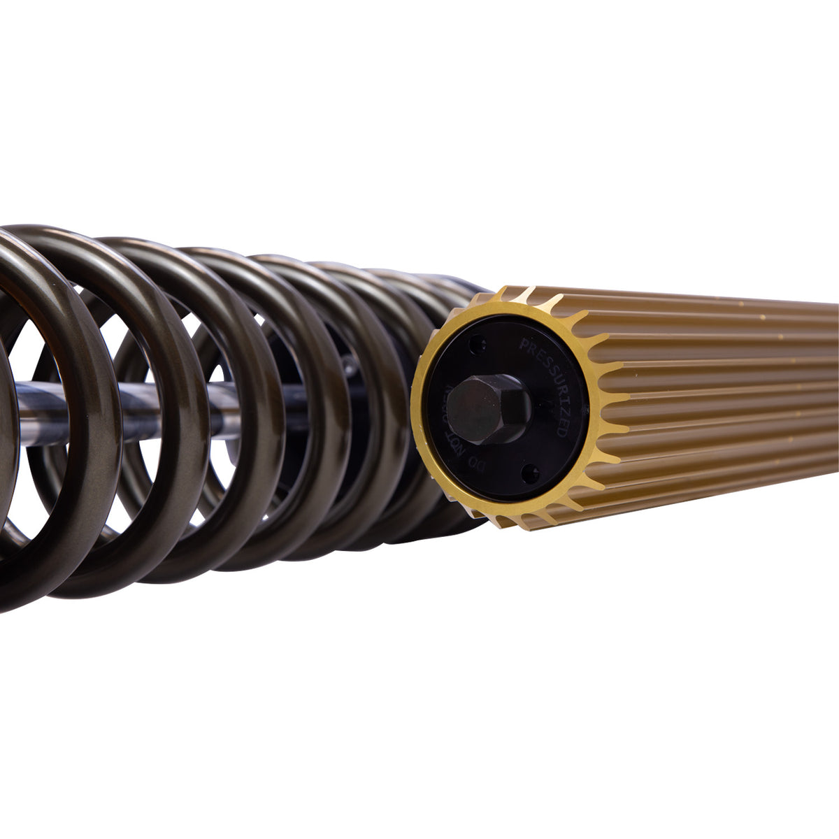 Suspension Shock Absorber and Coil Spring Assembly Monotube Rear Right Can-Am Maverick X3 Max RS Turbo R Type III Hard Anodized Black Hawk Powersports Bilstein