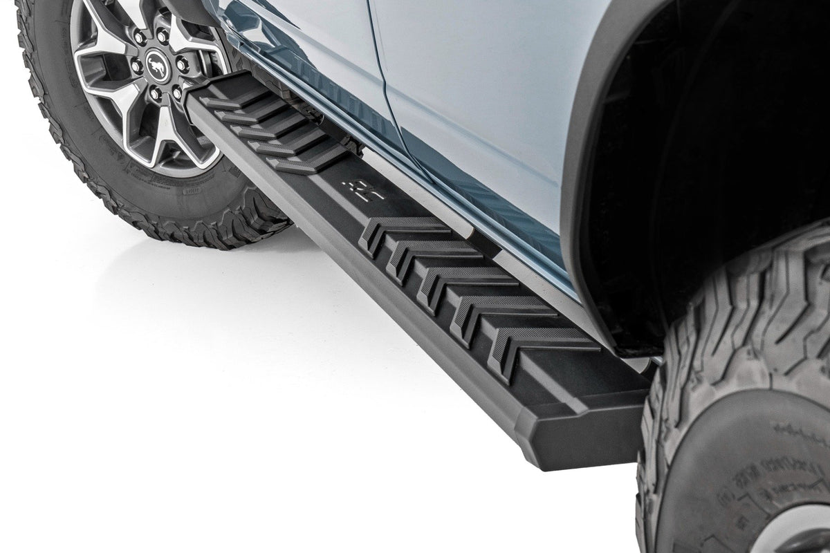BA2 Running Boards Side Step Bars 4-Door Ford Bronco 21-Up Rough Country