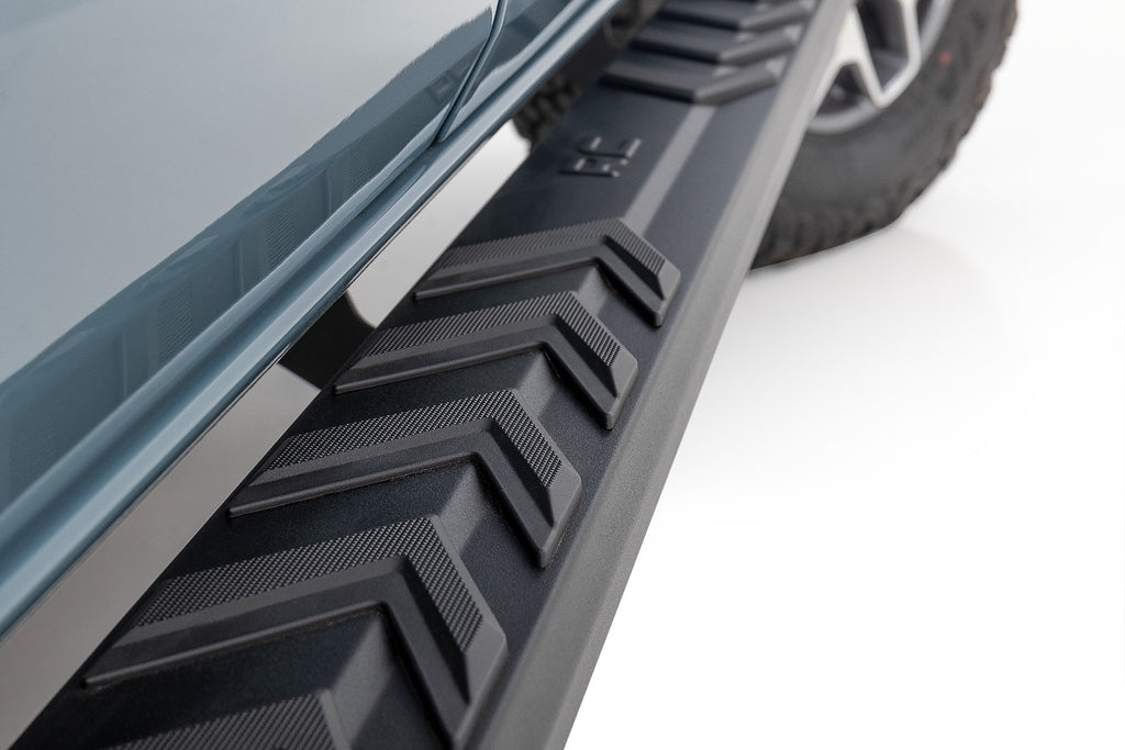 BA2 Running Boards Side Step Bars 4-Door Ford Bronco 21-Up Rough Country