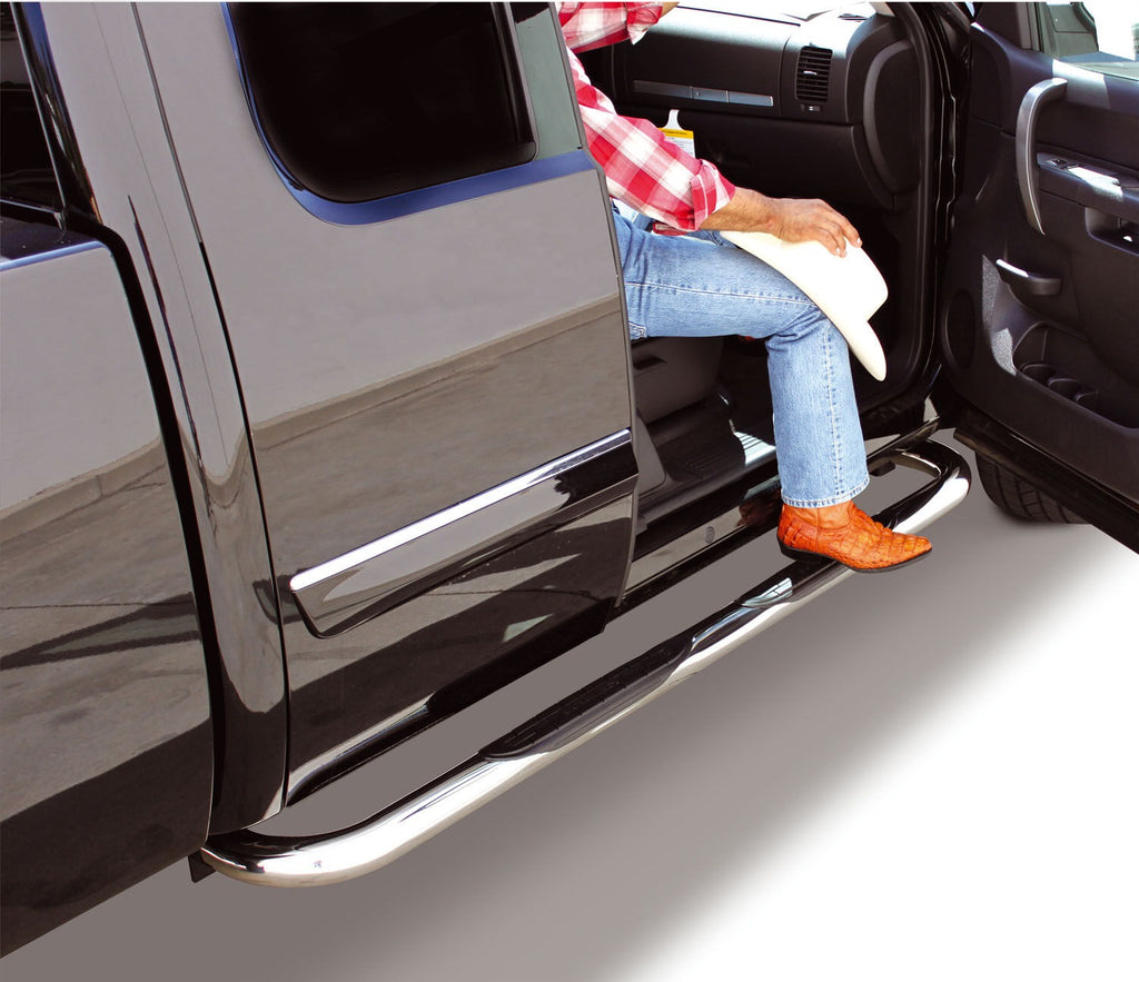 4000 Series SideSteps With Mounting Bracket Kit Chrome 2010-2026 Dodge Ram 2500/3500 Go Rhino