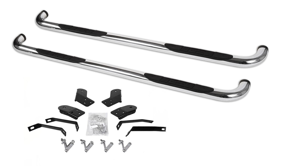 4000 Series SideSteps With Mountins Bracket Kit Polished Stainless Steel 2010-2026 Dodge Ram 2500/3500 Go Rhino