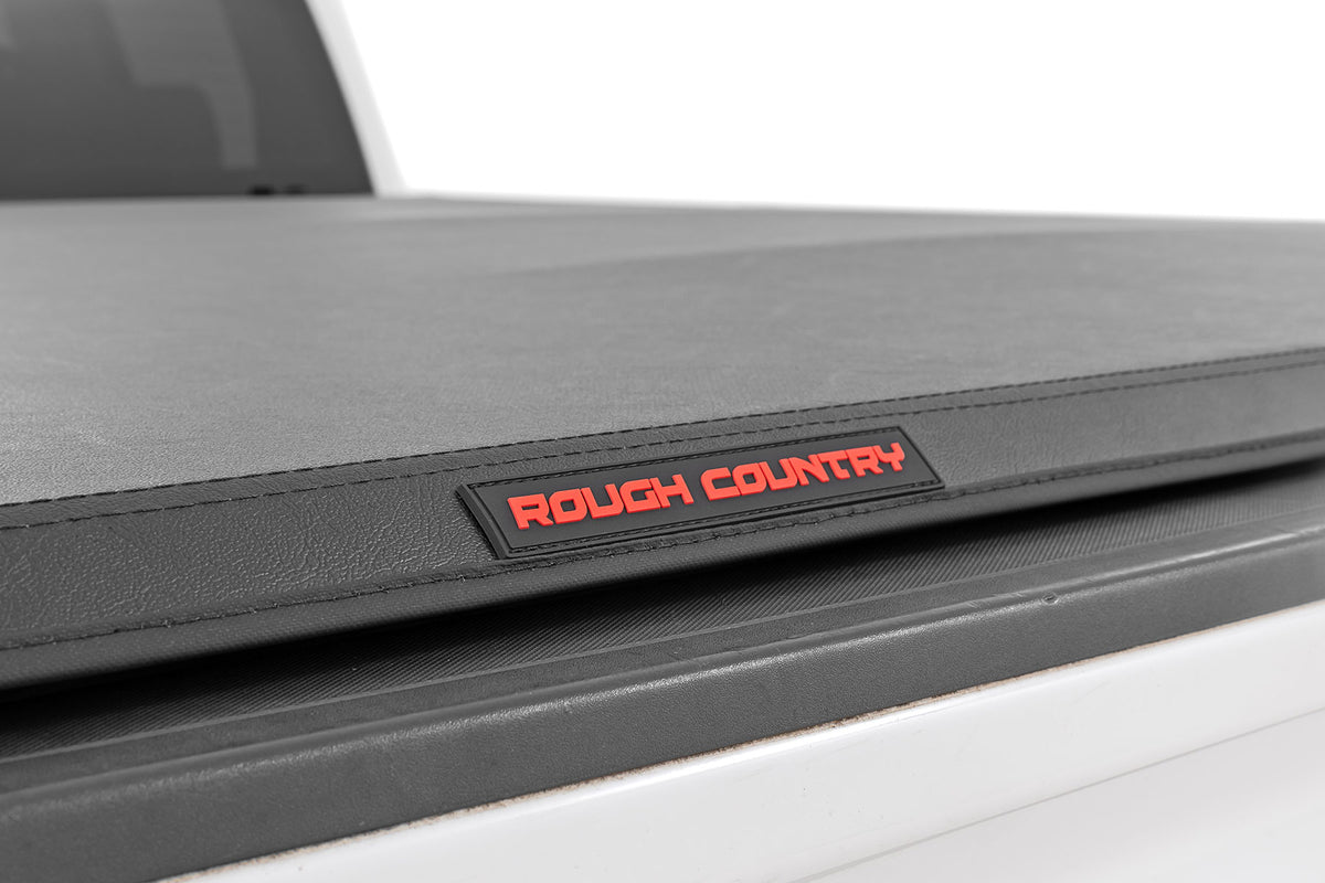 Soft Tri-Fold Bed Cover 6 Foot 7 Inch Bed Silverado/Sierra 1500/2500HD/3500HD (14-19 & Classic) Rough Country