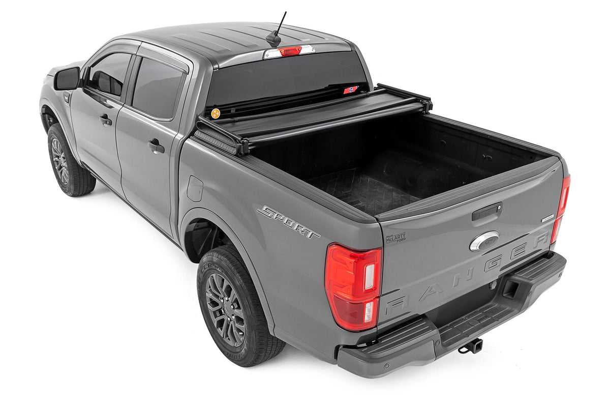 Soft Tri-Fold Bed Cover 5 Foot Bed Ford Ranger 2WD/4WD (2019-2023) Rough Country
