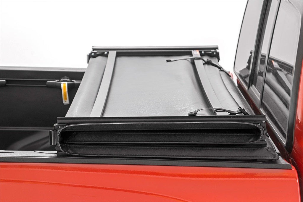 Soft Tri-Fold Bed Cover 6 Foot 7 Inch Bed Silverado/Sierra 1500 (00-06 & Classic) Rough Country