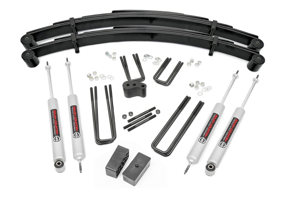4 Inch Lift Kit Lowboy Ford F-250 4WD (1977-1979) Rough Country