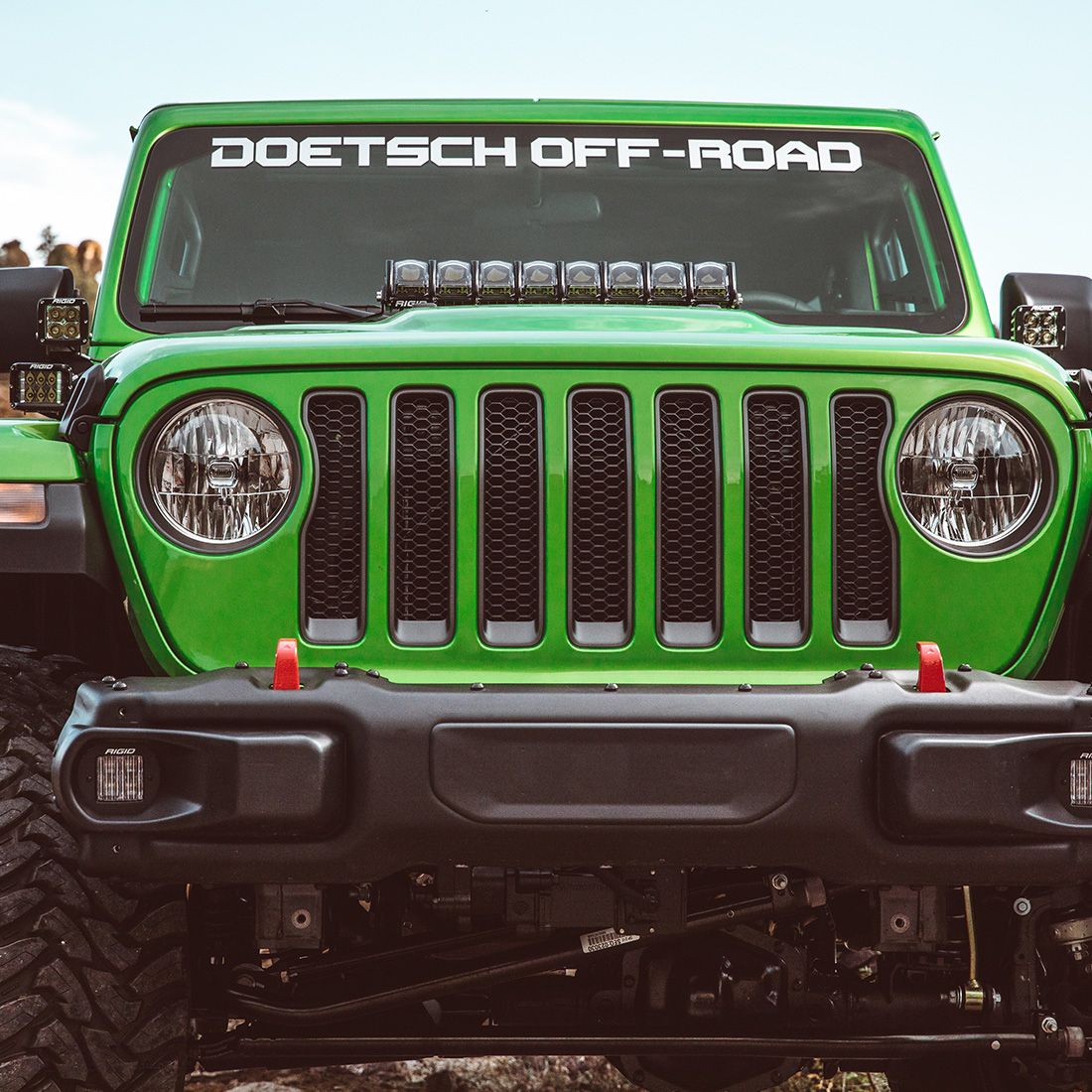 2018 Jeep Wrangler JL Cowl Mount Fits 2 D-Series Pro RIGID Industries