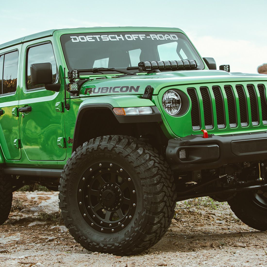 2018 Jeep Wrangler JL Cowl Mount Short Standoff Kit RIGID Industries