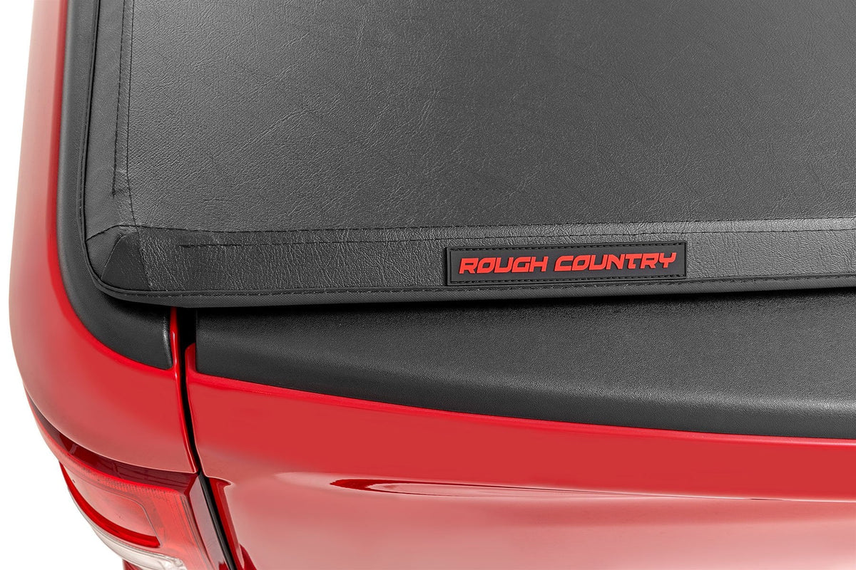 Soft Tri-Fold Bed Cover 5 Foot Bed Nissan Frontier 2WD/4WD (2022-2026) Rough Country