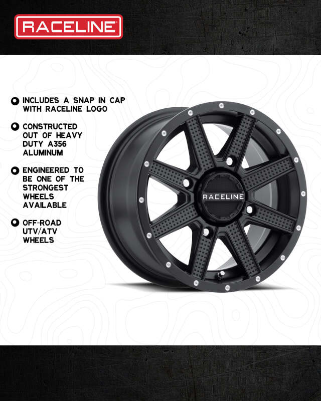 Raceline A92B Hostage 14x7in / 4x110 BP / 10mm Offset / 83.8mm Bore - Satin Black Wheel