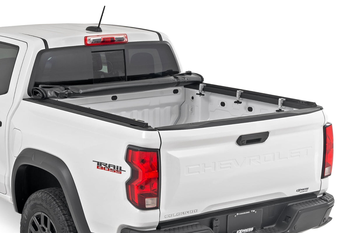 Soft Roll Up Bed Cover 5 Foot Bed Chevy/GMC Canyon/Colorado 2WD/4WD (15-26) Rough Country