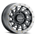 Raceline A12BG Squad 15x7in/4x156 BP/38mm Offset/132.5mm Bore - Black & Gunmetal Ring Beadlock Wheel