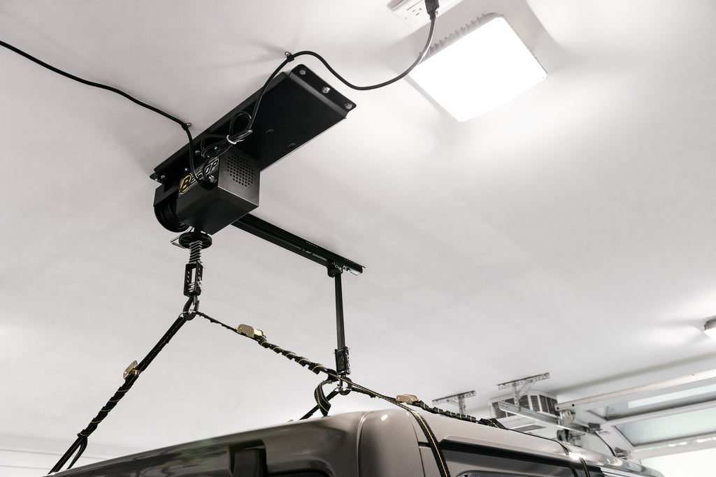 HOSS Storage Hardtop Hoist For Jeep 2018-Current Wrangler JL Black Bestop